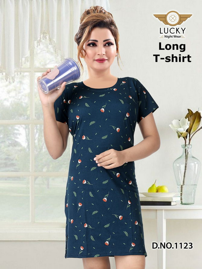 Lucky Hosiery Cotton Night Suits Ladies Top Catalog